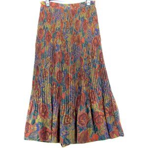 OBR Floral Flare Pleated Long Skirt